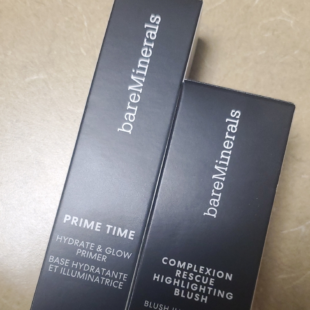 bareMinerals Hydrate & Glow Primer and Highlighting Blush Set - Black